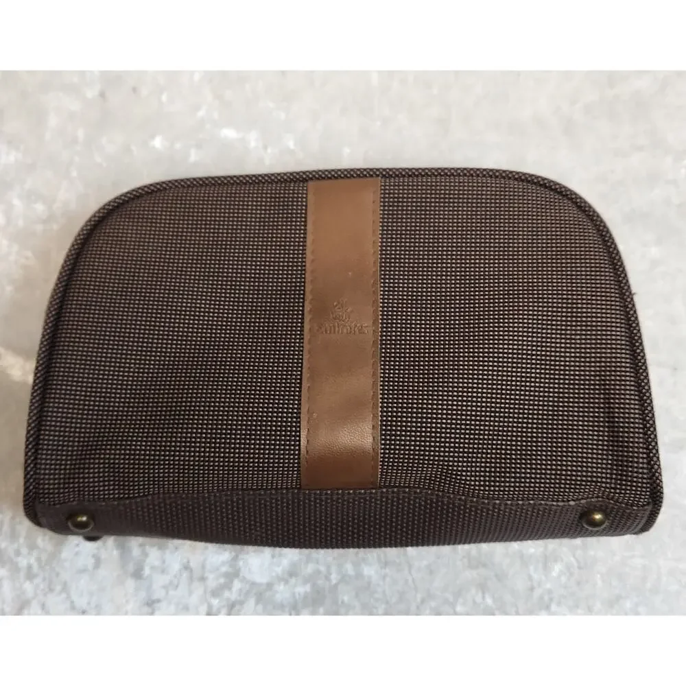 BVLGARI Mens Brown Emirates Toiletry Bag